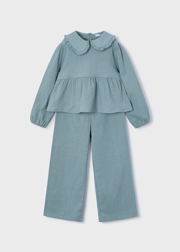 Mayoral Girls Duck Egg Blue Outfit