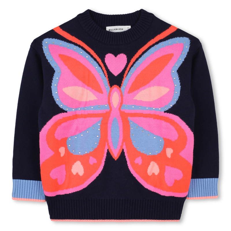 Billieblush Fine Knit Butterfly Sweater