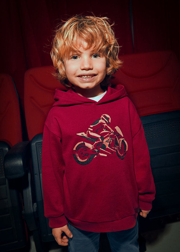 Mayoral Boys Red Bike Hoodie