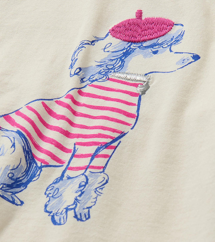 Hatley Younger Girls Posh Poodle Top