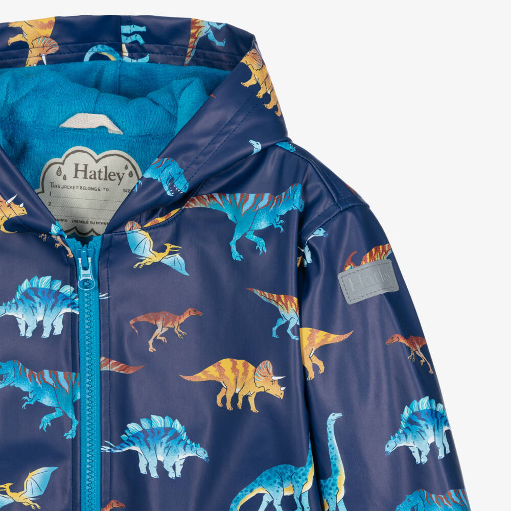 Hatley Boys Navy Dino Coat