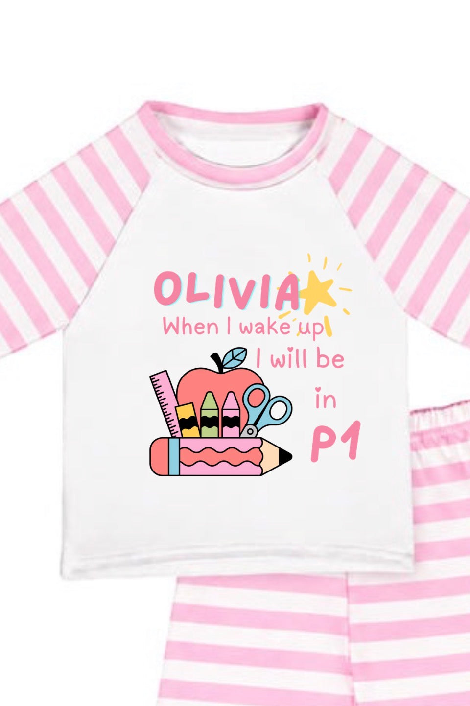 Back to School PJ’s-Choose Pink or Blue!