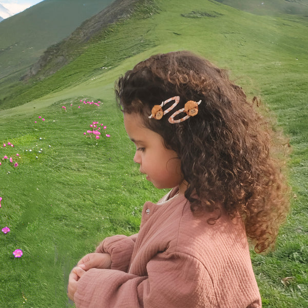 Rockahula Hettie Highland Cow Hair Clips.
