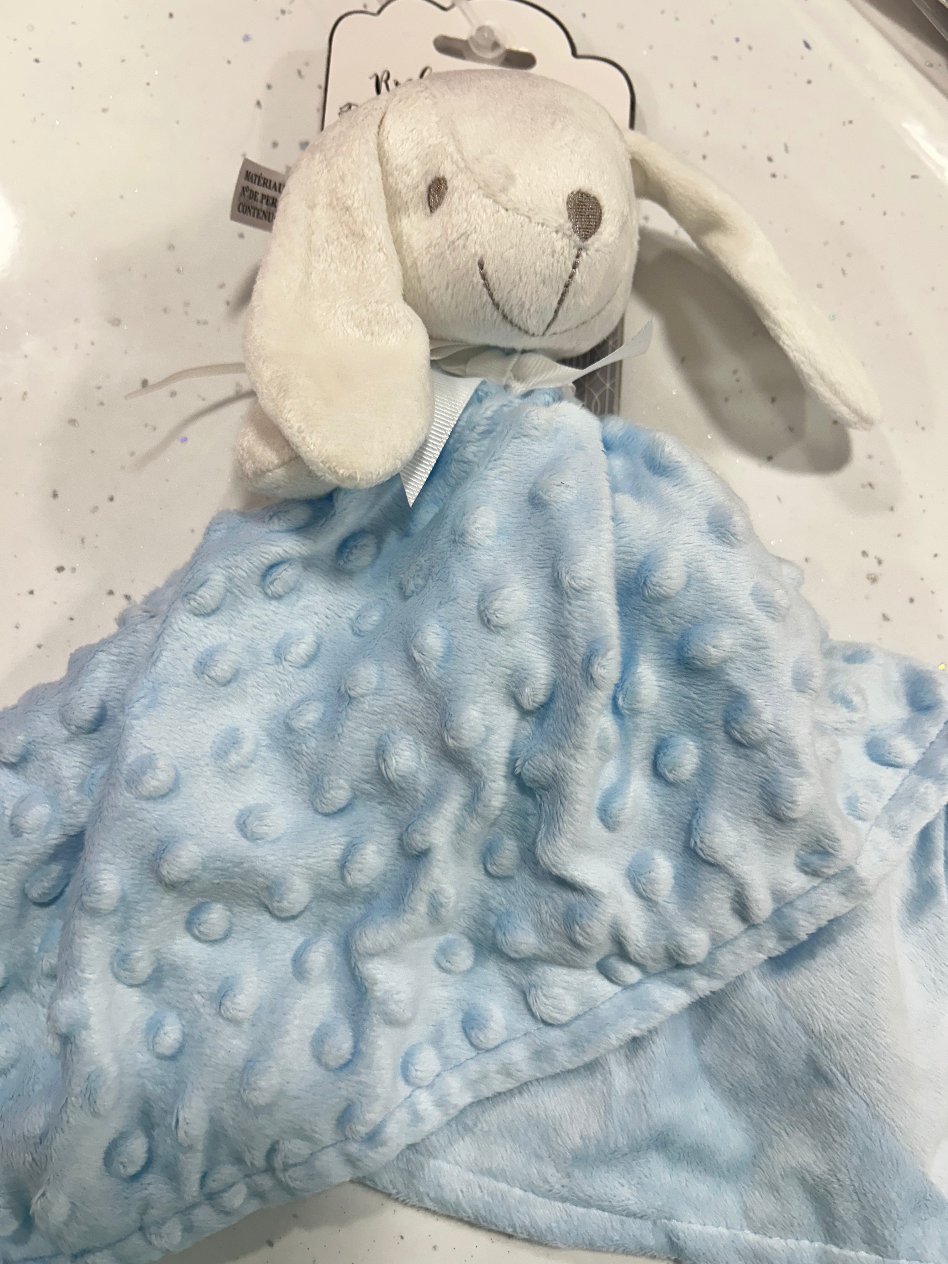 Baby Bunny Comforter- Pink or Blue