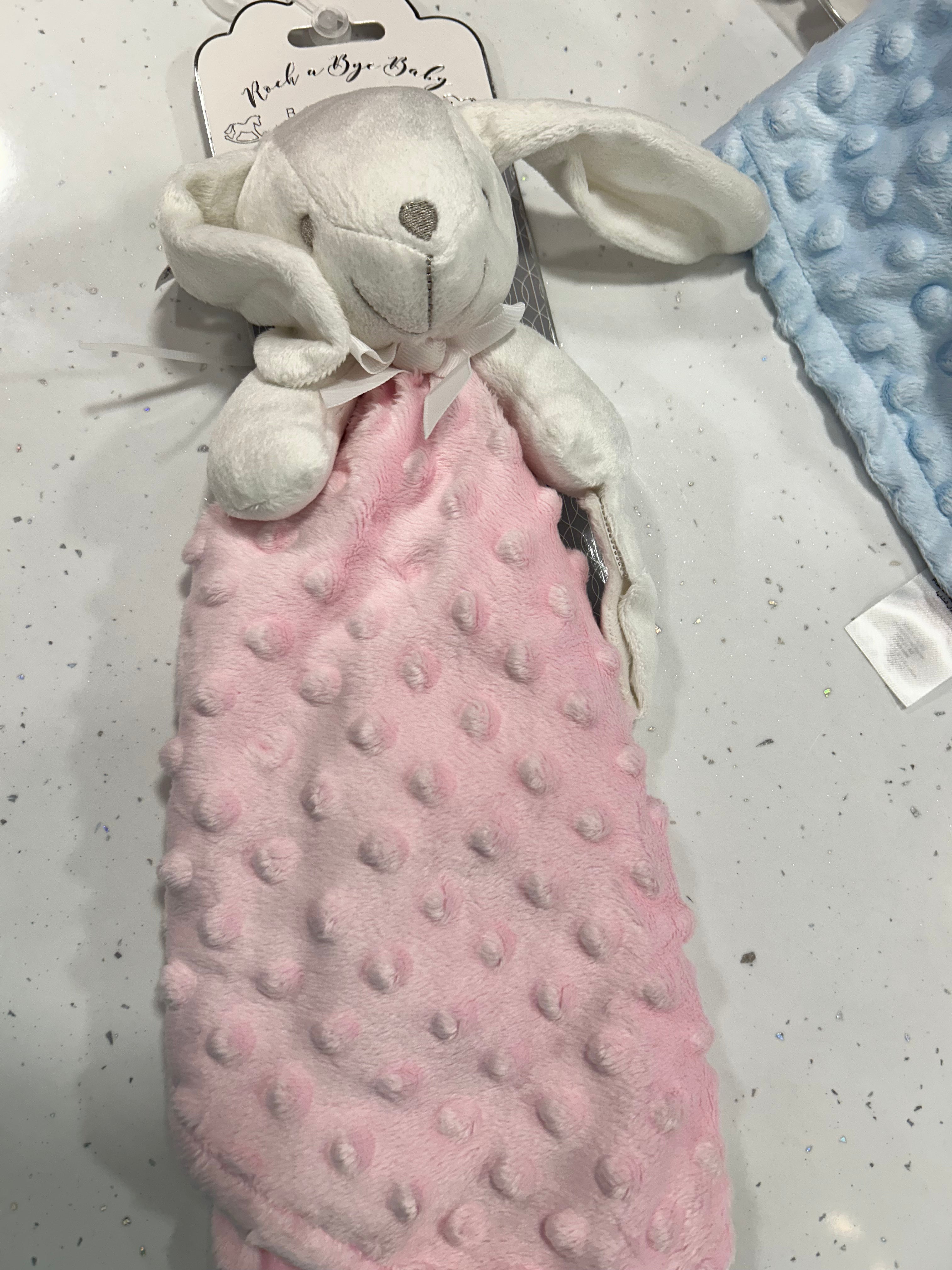 Baby Bunny Comforter- Pink or Blue