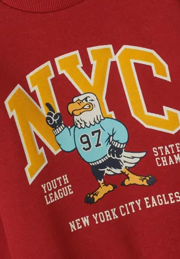 Minoti Boys Red NYC Sweater