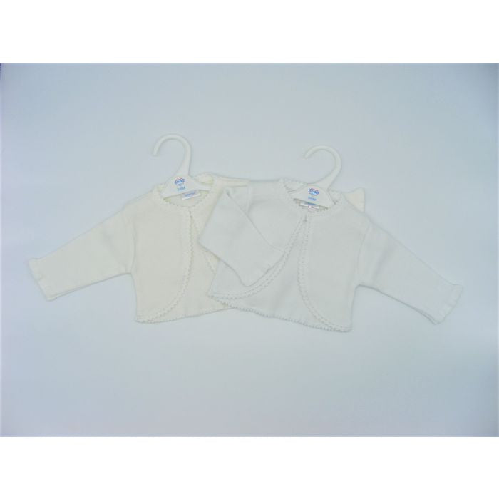 Baby Girls White Bolero