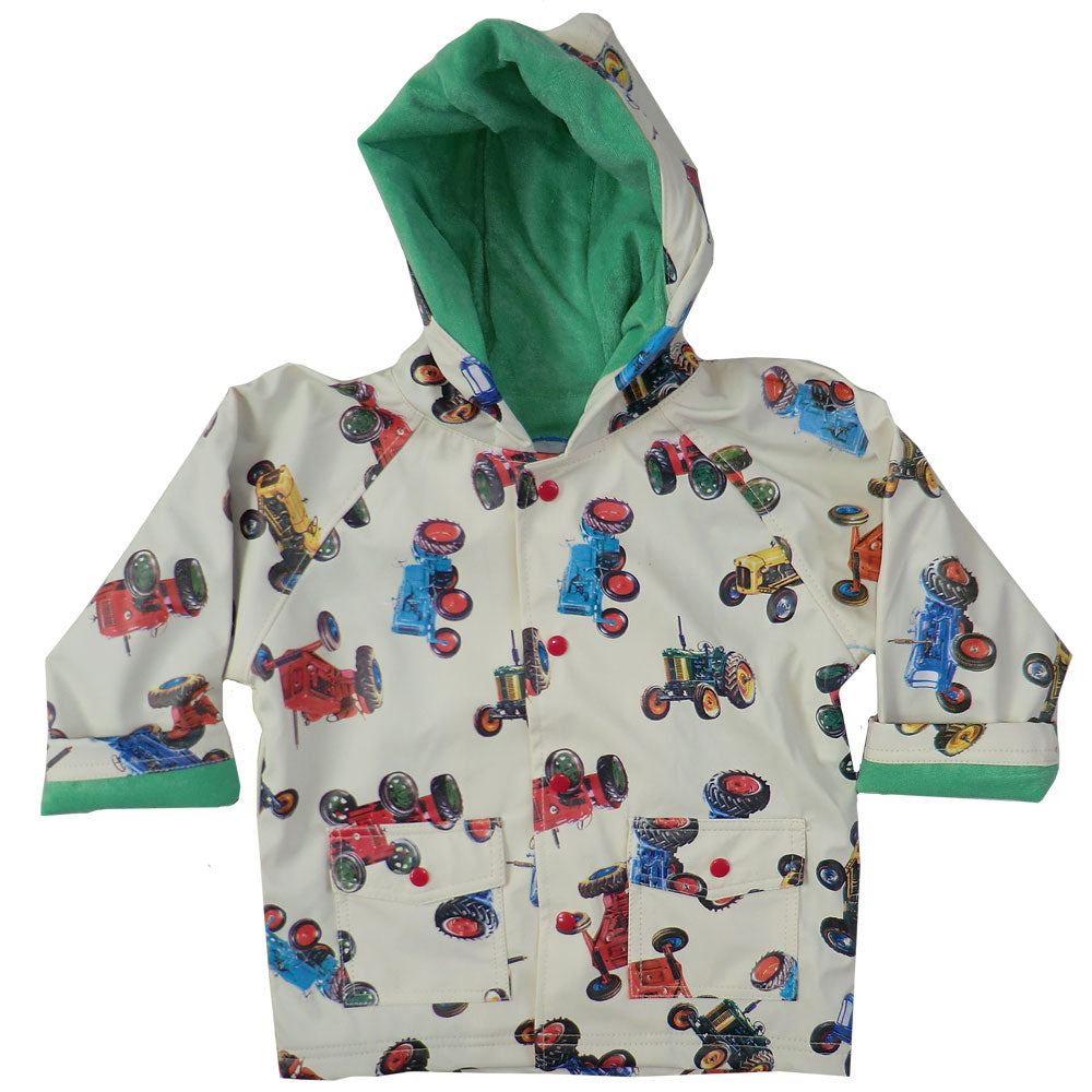 Boys Vintage Tractor Raincoat