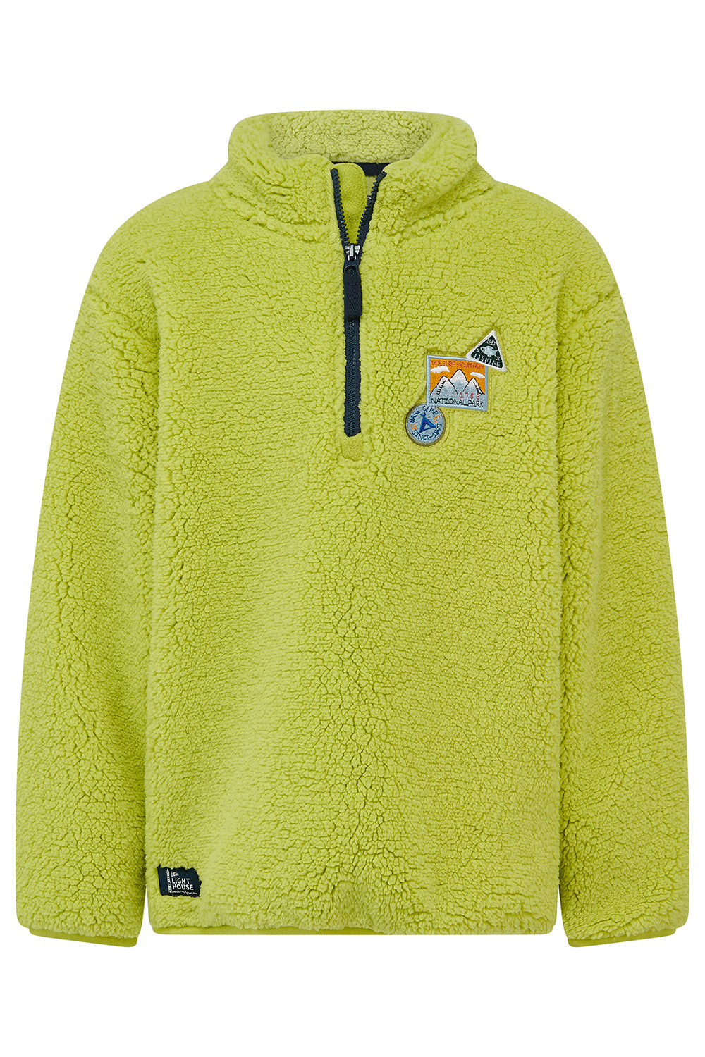 Lighthouse Boys Lime Quarter Zip Fleece