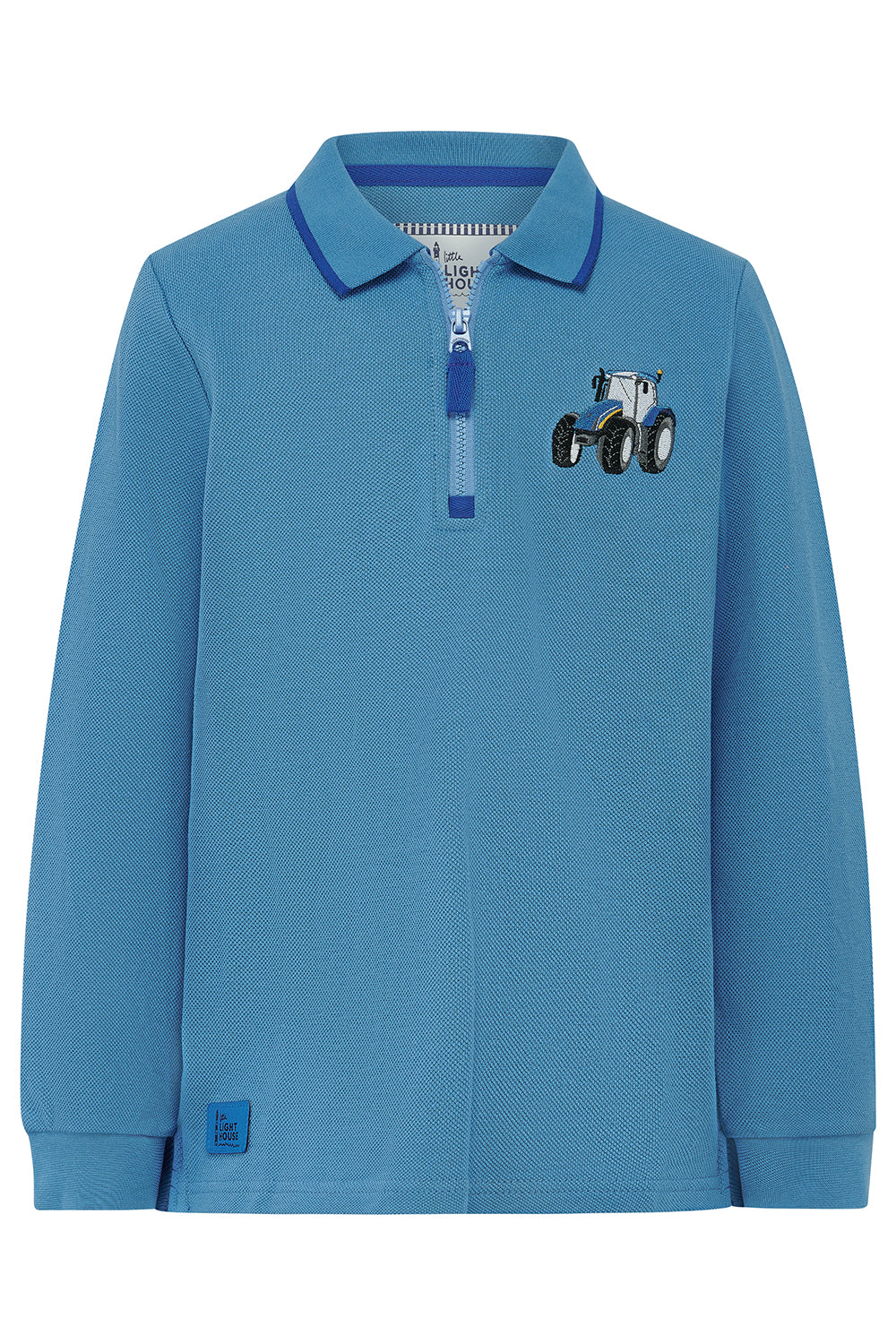 Lighthouse Pier Blue Tractor Top