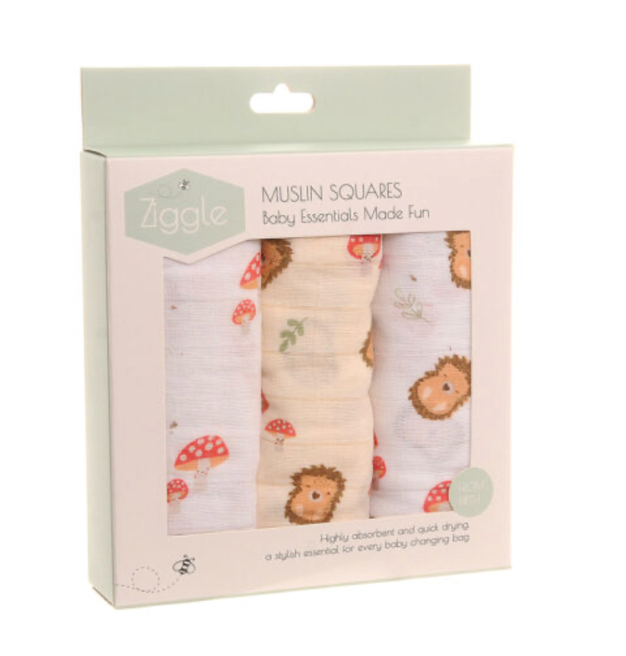 Ziggle Woodland Muslin Squares