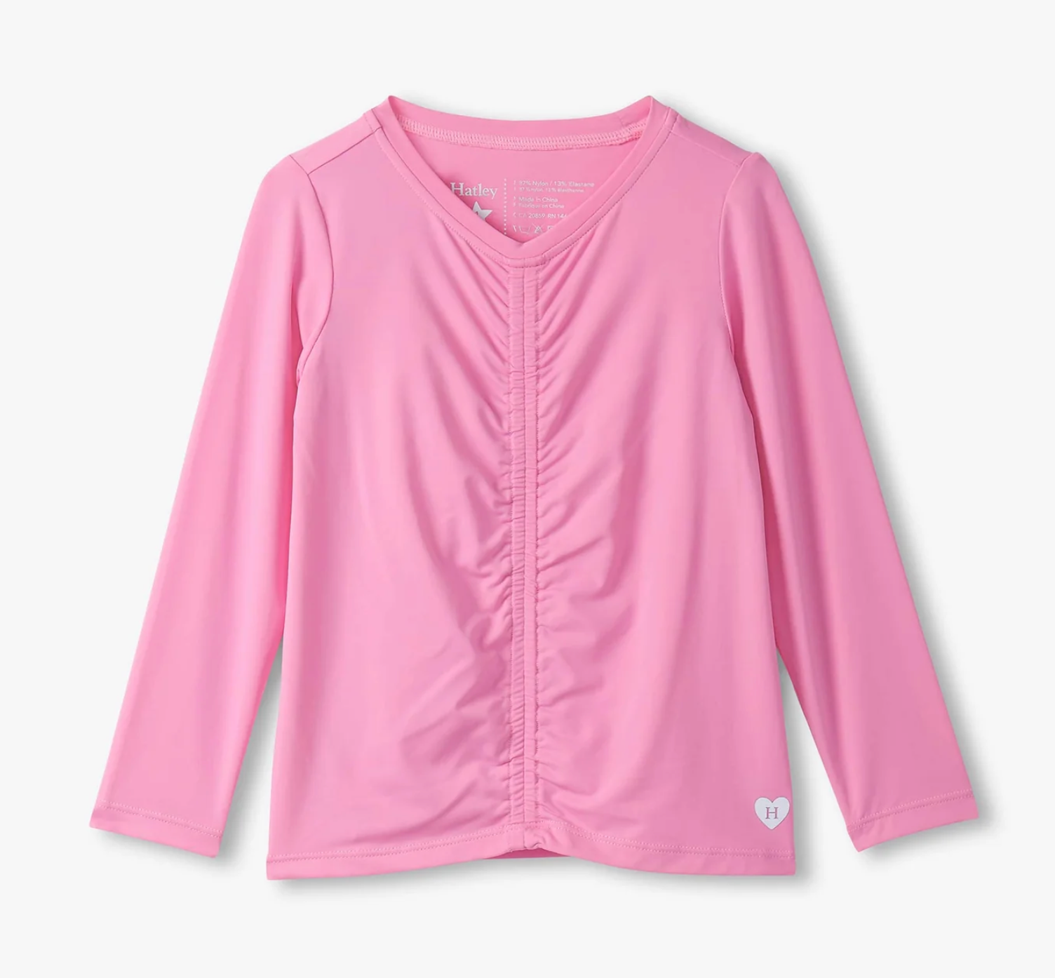 Hatley Fuchsia Pink Gathered Front Top