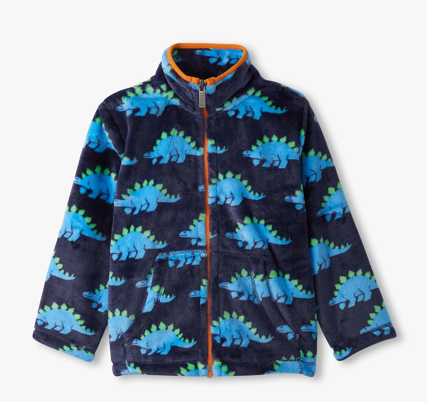 Hatley Stegosaurus Fuzzy Fleece Zip-Up Hoodie