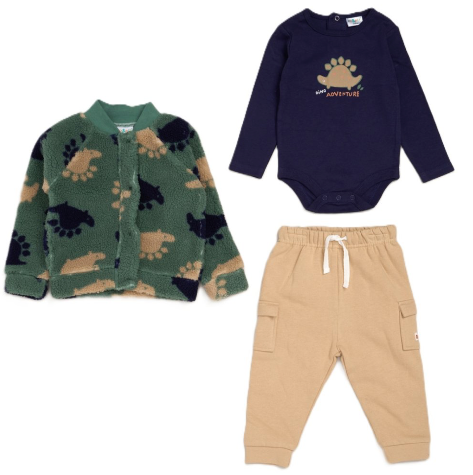 Baby Boy 3 Piece Dinosaur Outfit