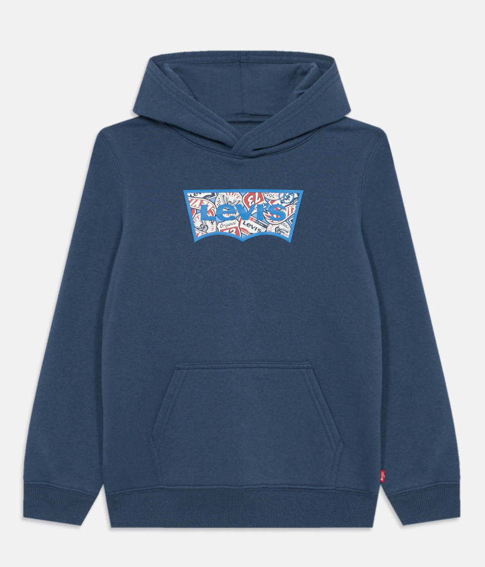 Boys Navy Levi On The Road Hoodie