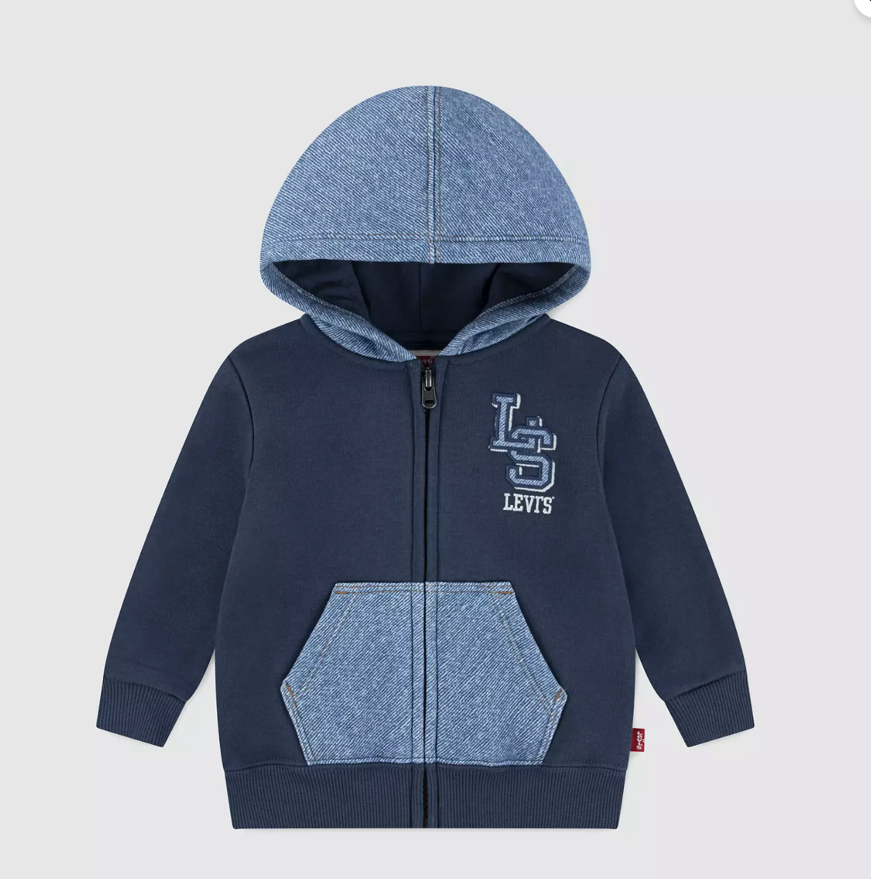 Levi Knit Denim Zip-Up