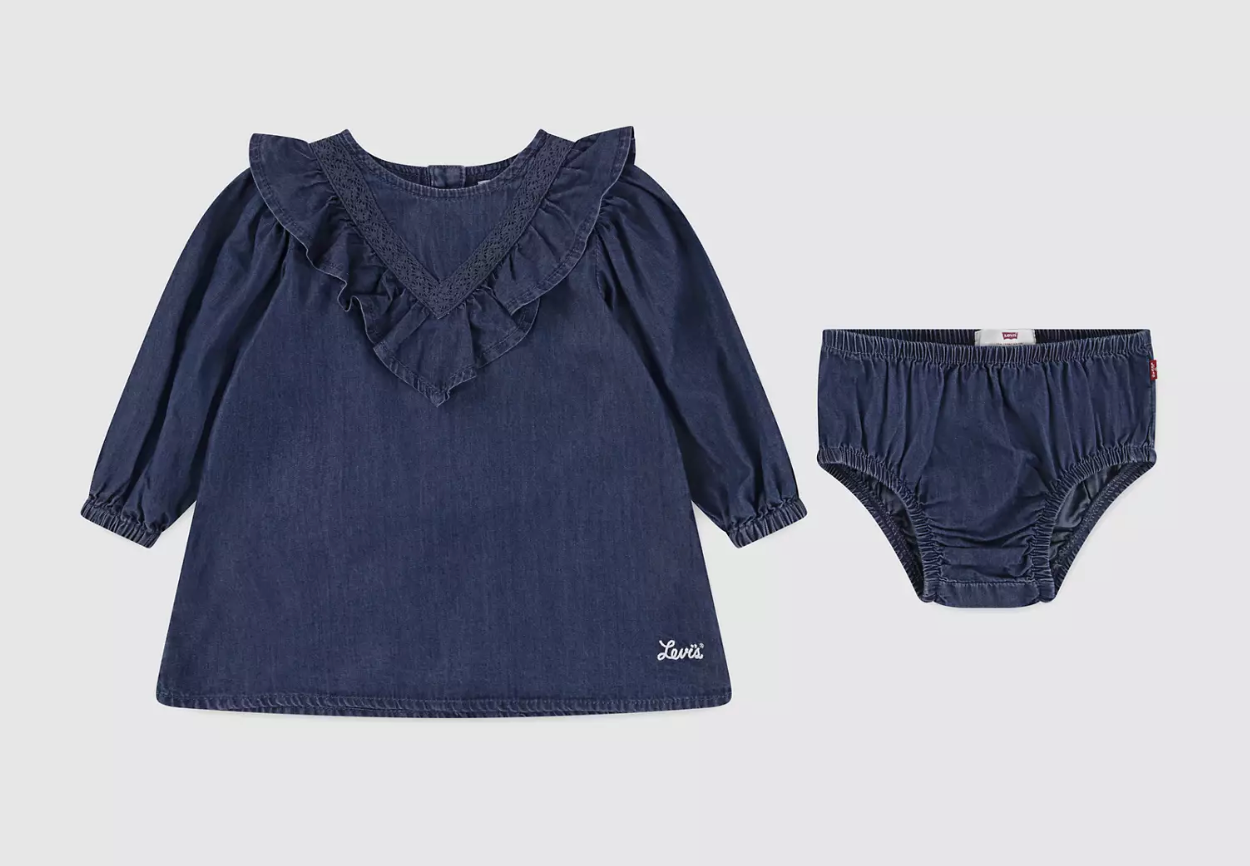 Younger Girls Levi Wild West Ruffle Dress