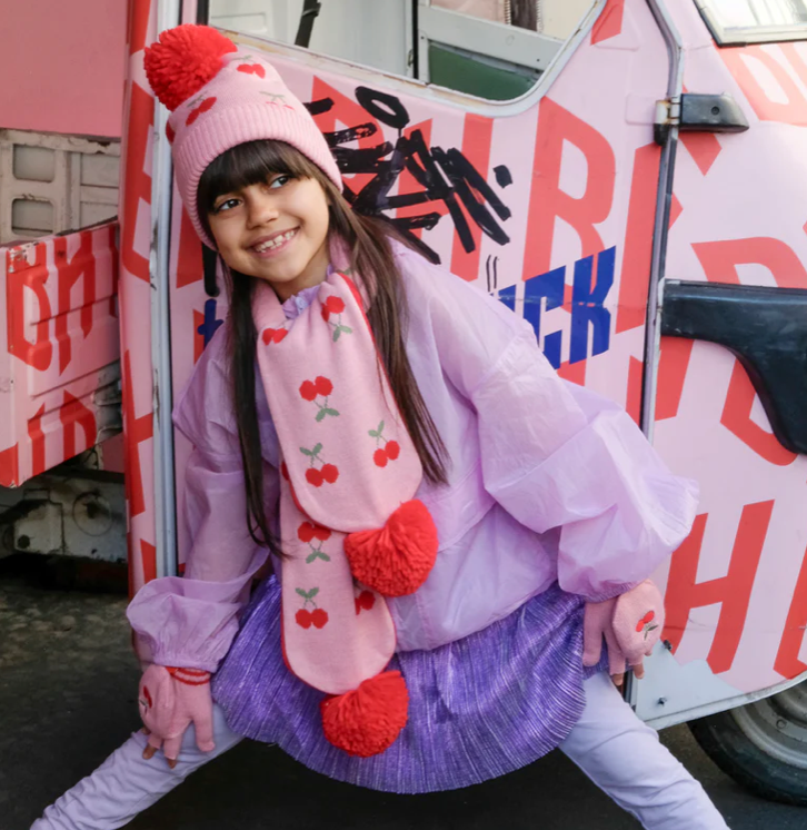 Rockahula Cheerful Cherry Knitted Scarf