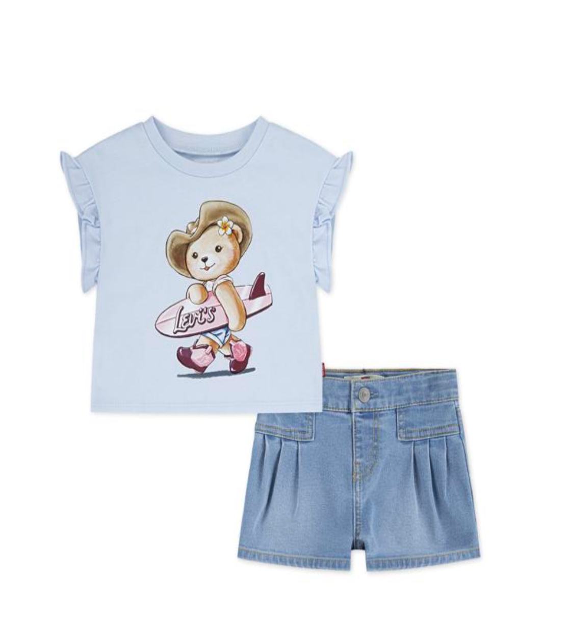 Levi Top And Pleated Short Set