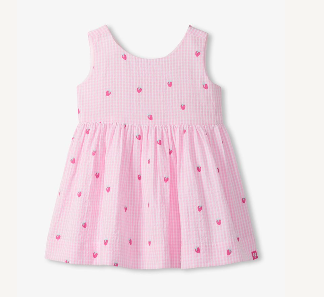 Hatley Baby Girls Teeny Berries Gingham Sleeveless Party Dress