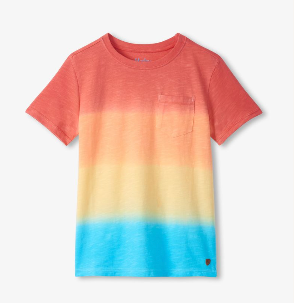 Hatley Boys Gradient Sun Set Crew Neck Tee