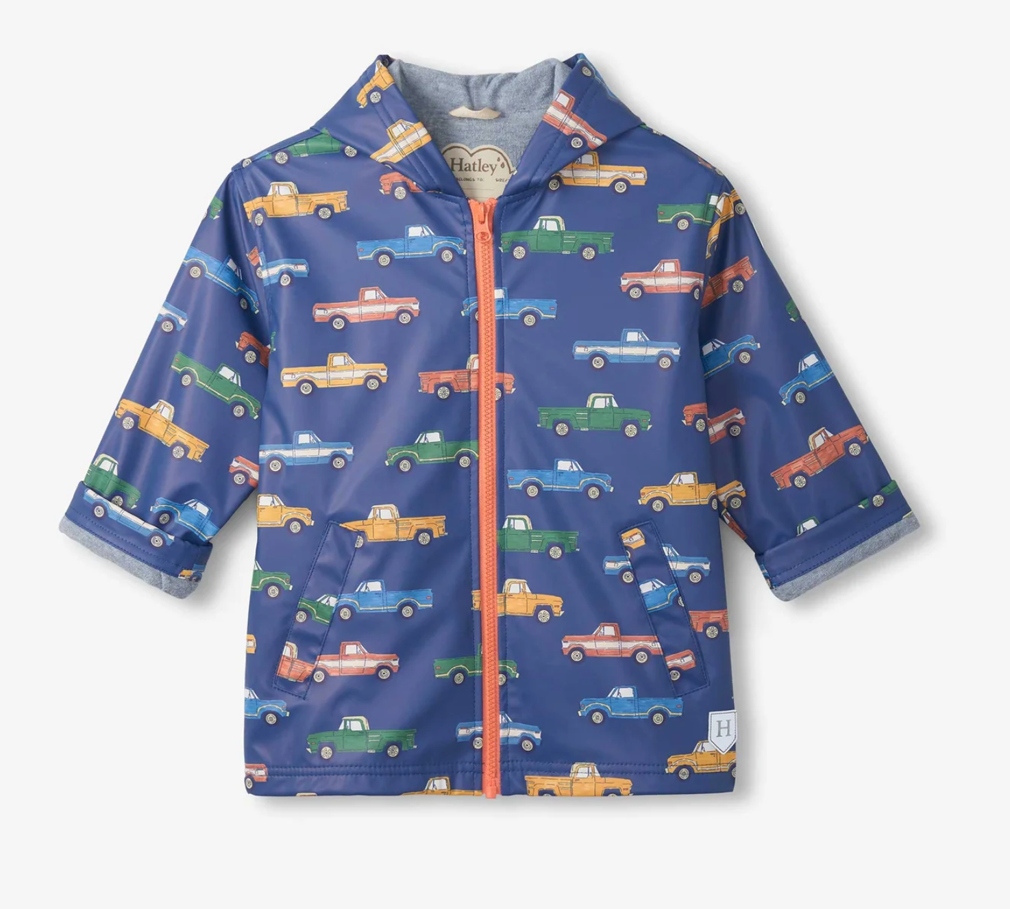Hatley Boys Trucks Zip Up Coat