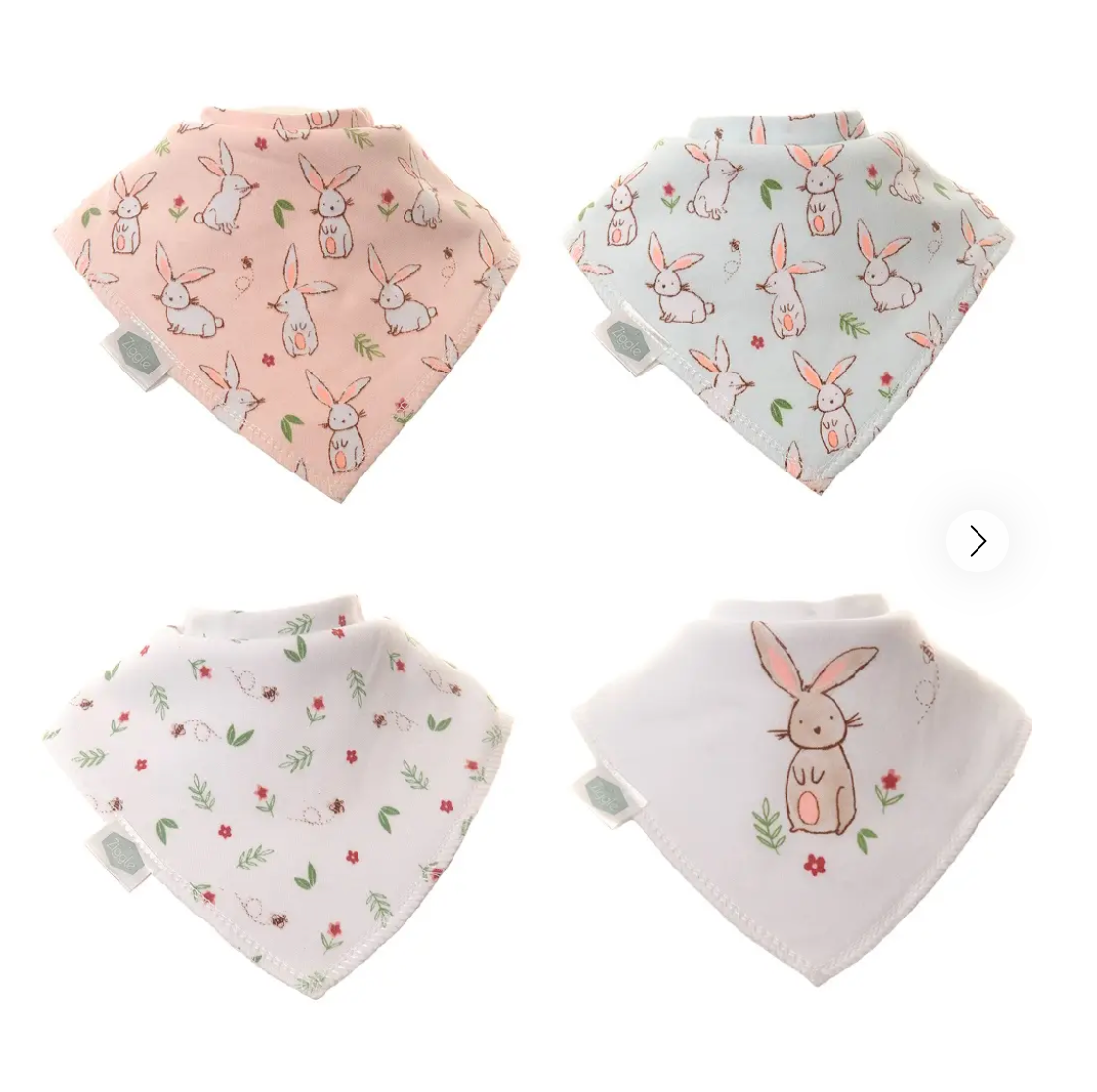 Ziggle Baby Bunny Dribble Bibs