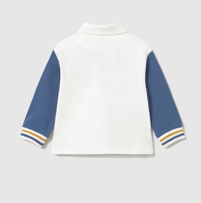 Mayoral Younger Boys Polo Shirt With Contrasting Sleeves