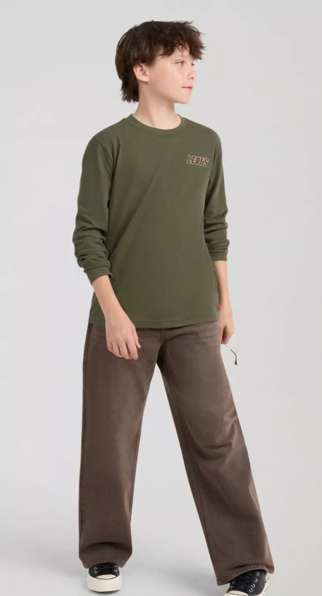 Levi's Boys Olive  Green Long Sleeve Top