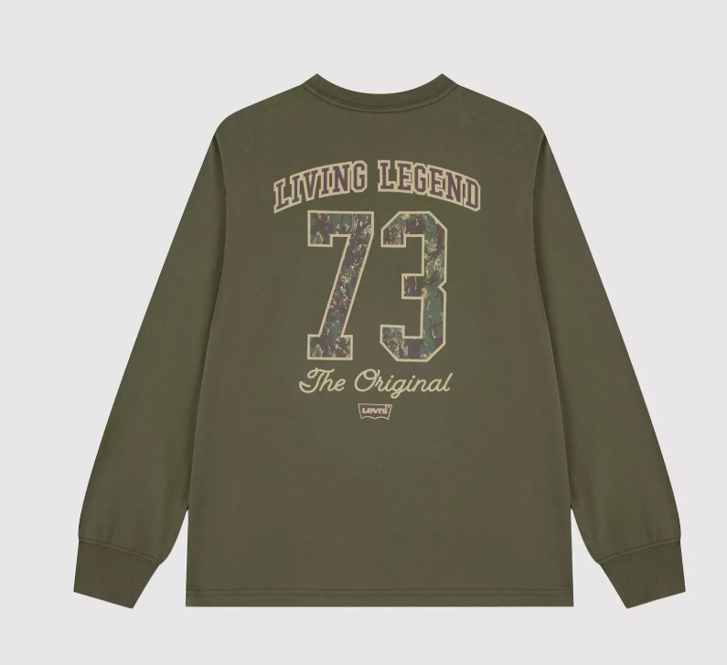 Levi's Boys Olive  Green Long Sleeve Top