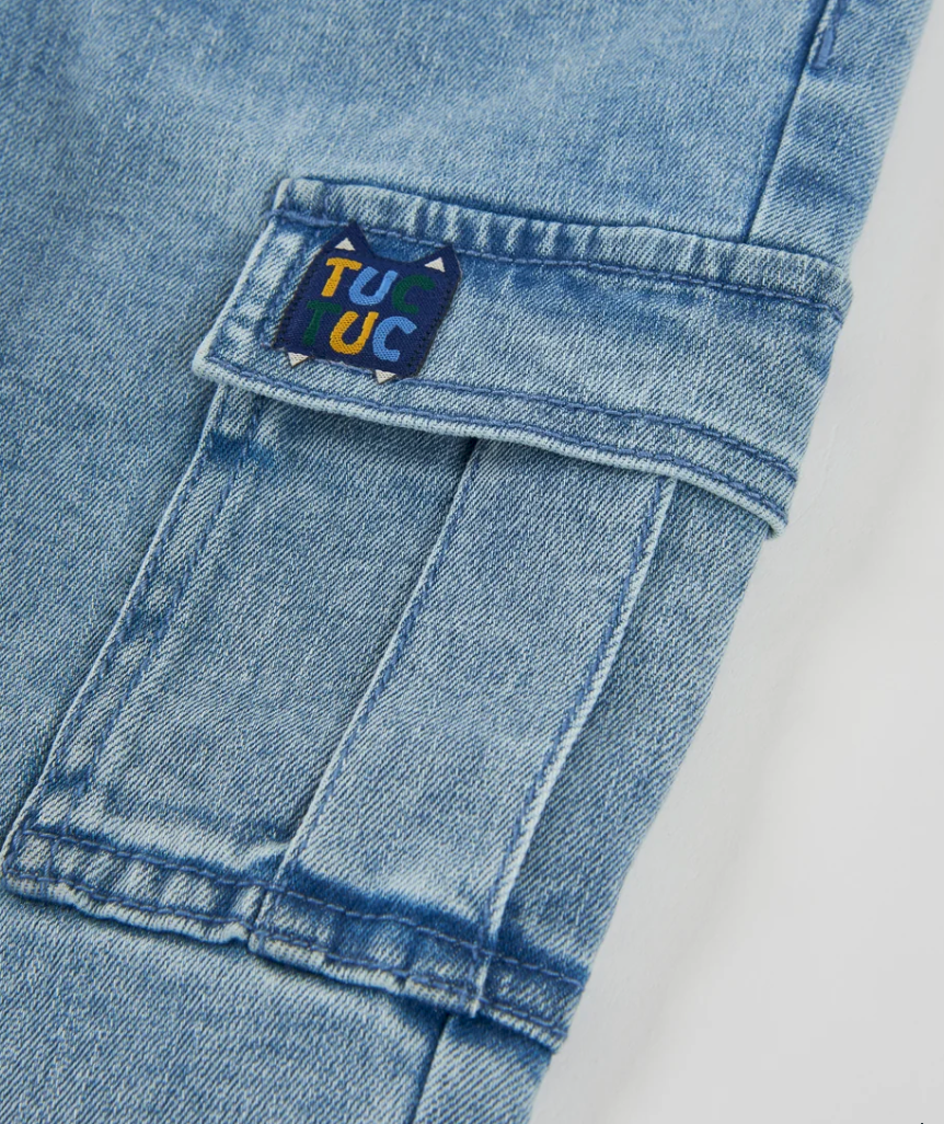 Tuc Tuc Boys Jeans With Cargo Pocket And Elastic Waistband