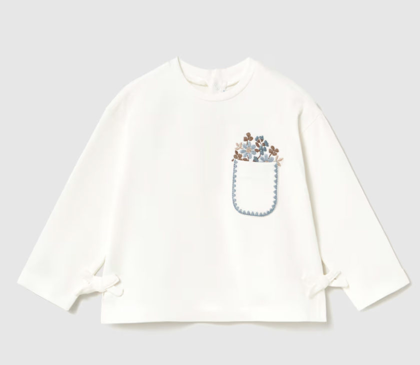 Mayoral Younger Girls Bow Tie Top