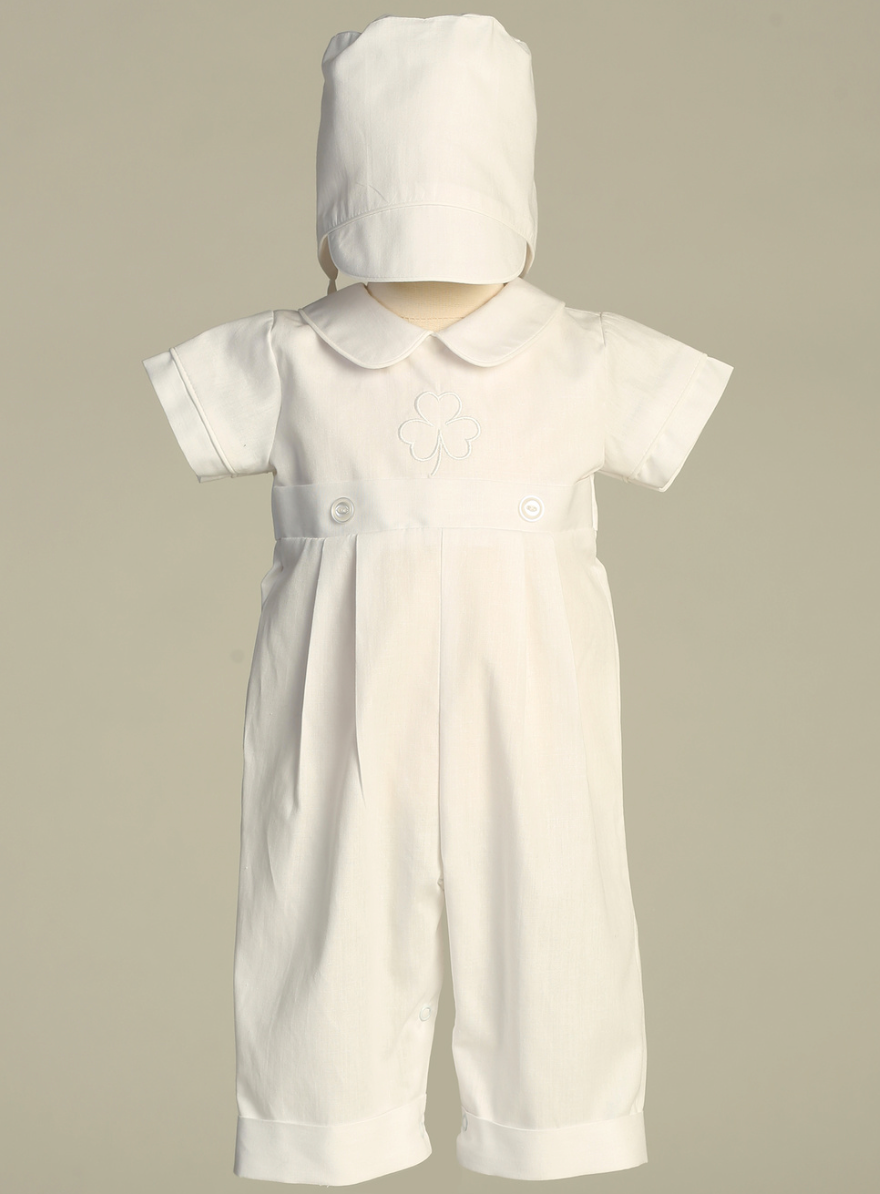 Baby Boy Patrick Christening Romper