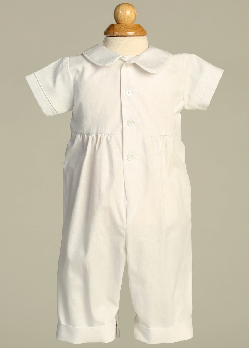 Baby Boy Patrick Christening Romper