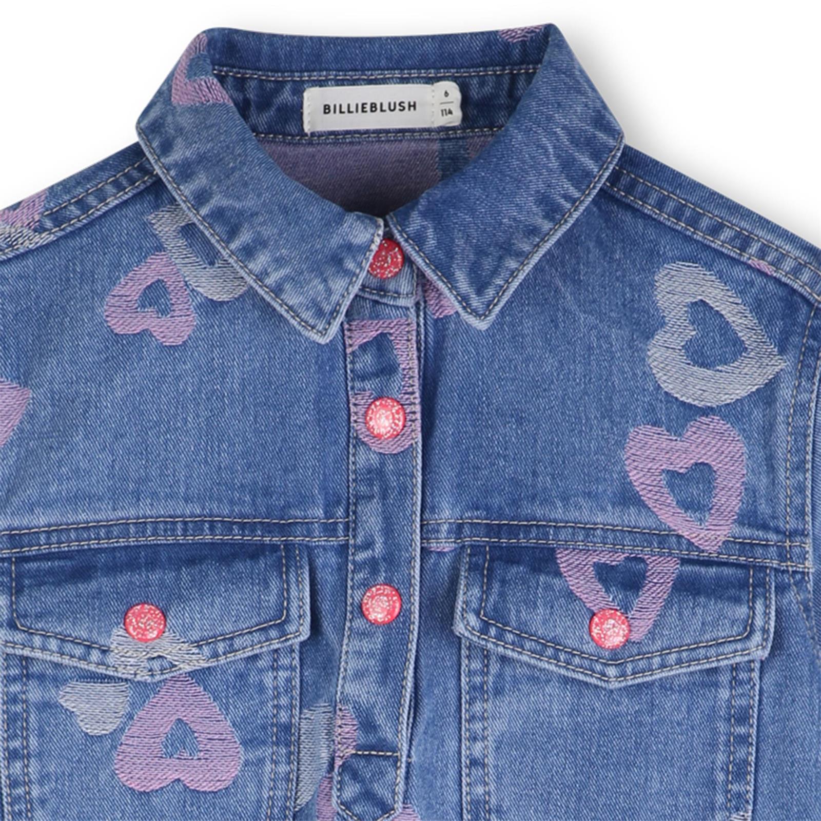 Billieblush Girls Denim Heart Dress u21817