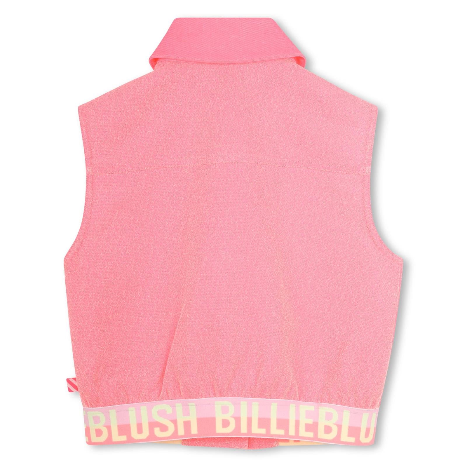 Billieblush Girls Pink Sleeveless Jacket u21907