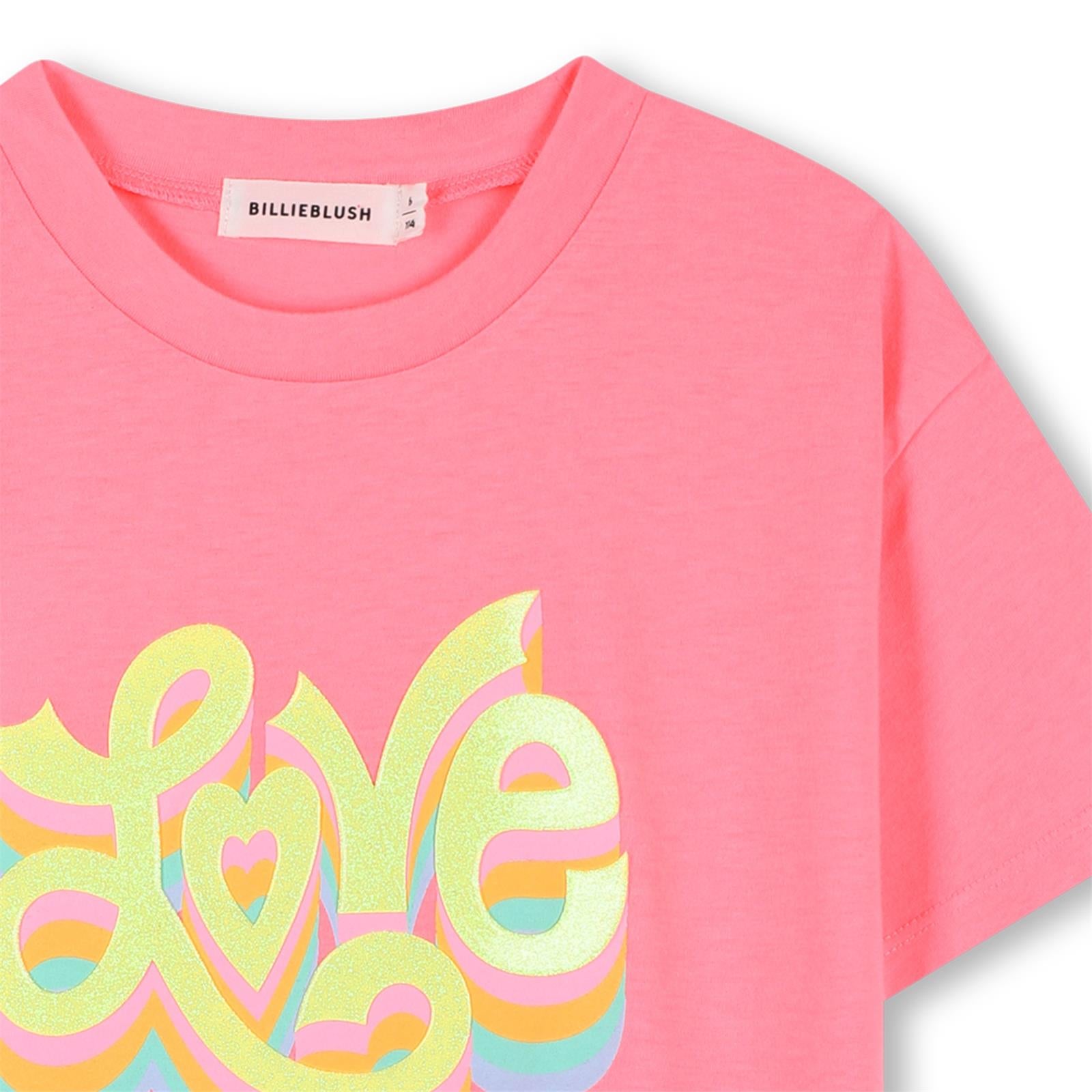 Billieblush Girls Pink Love Tshirt (Age 4)