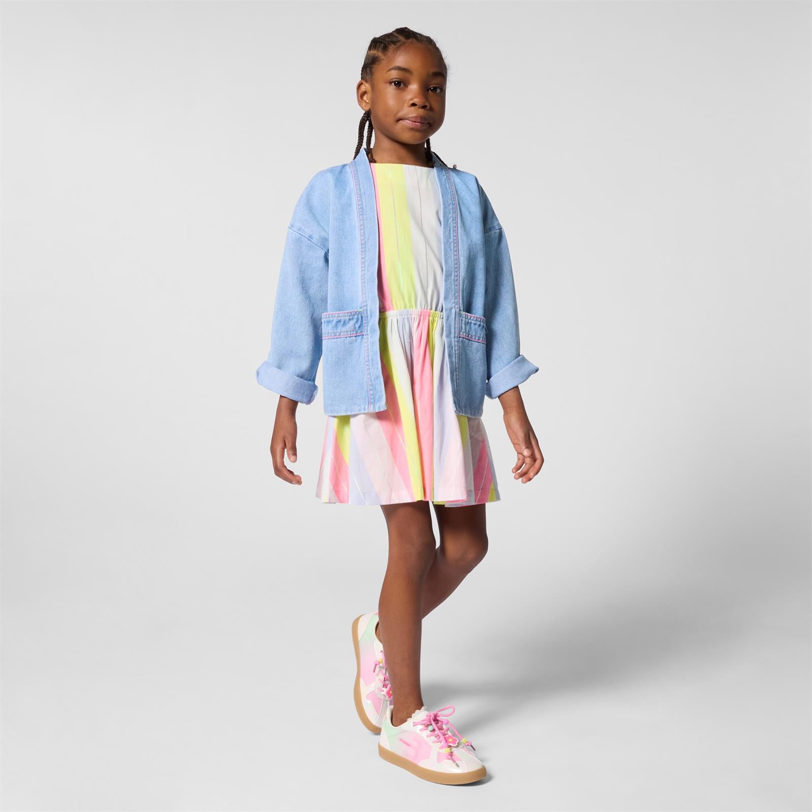 Billieblush Girls Pastel Stripe Dress u21978