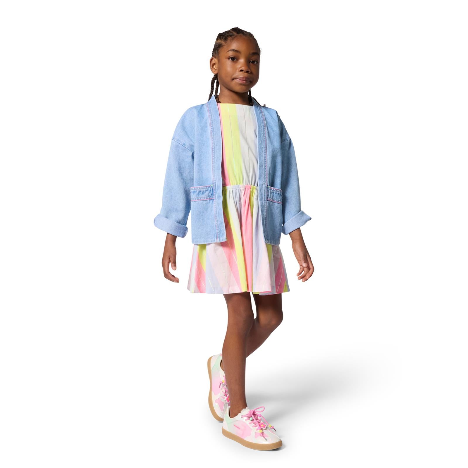 Billieblush Girls Silver Pink Trainers