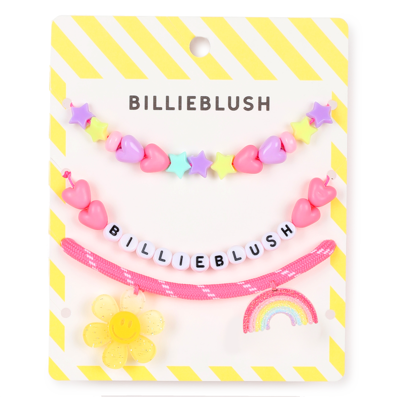 Billieblush Set Of Three Fancy Beaded Bracelets.