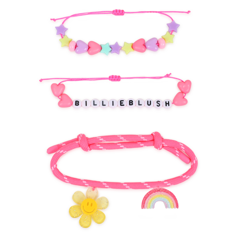 Billieblush Set Of Three Fancy Beaded Bracelets.