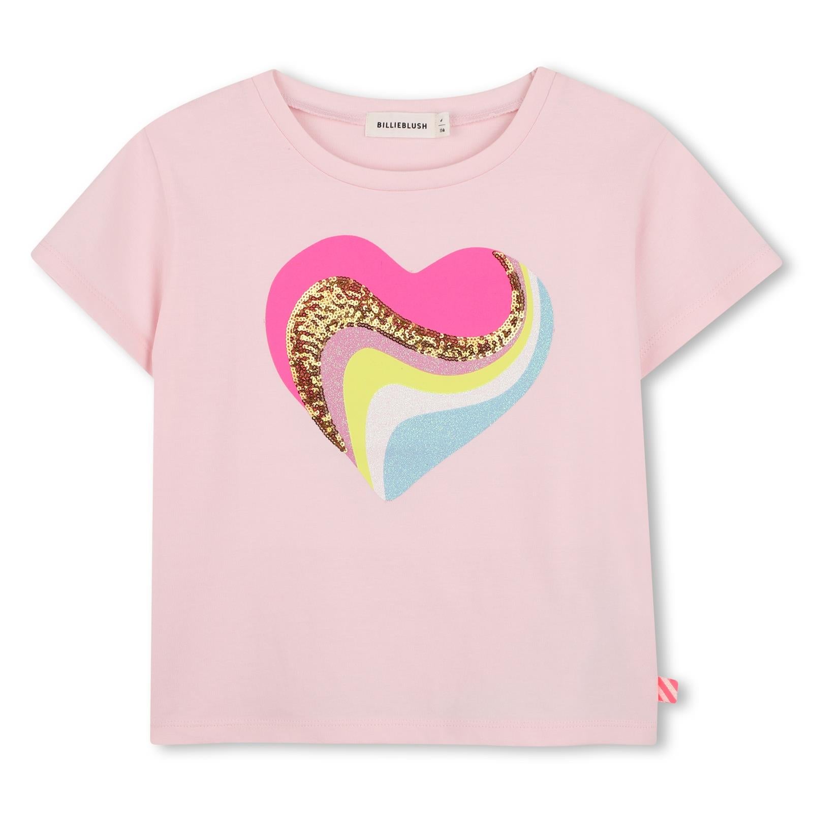 Billieblush Girls Pink Heart Top