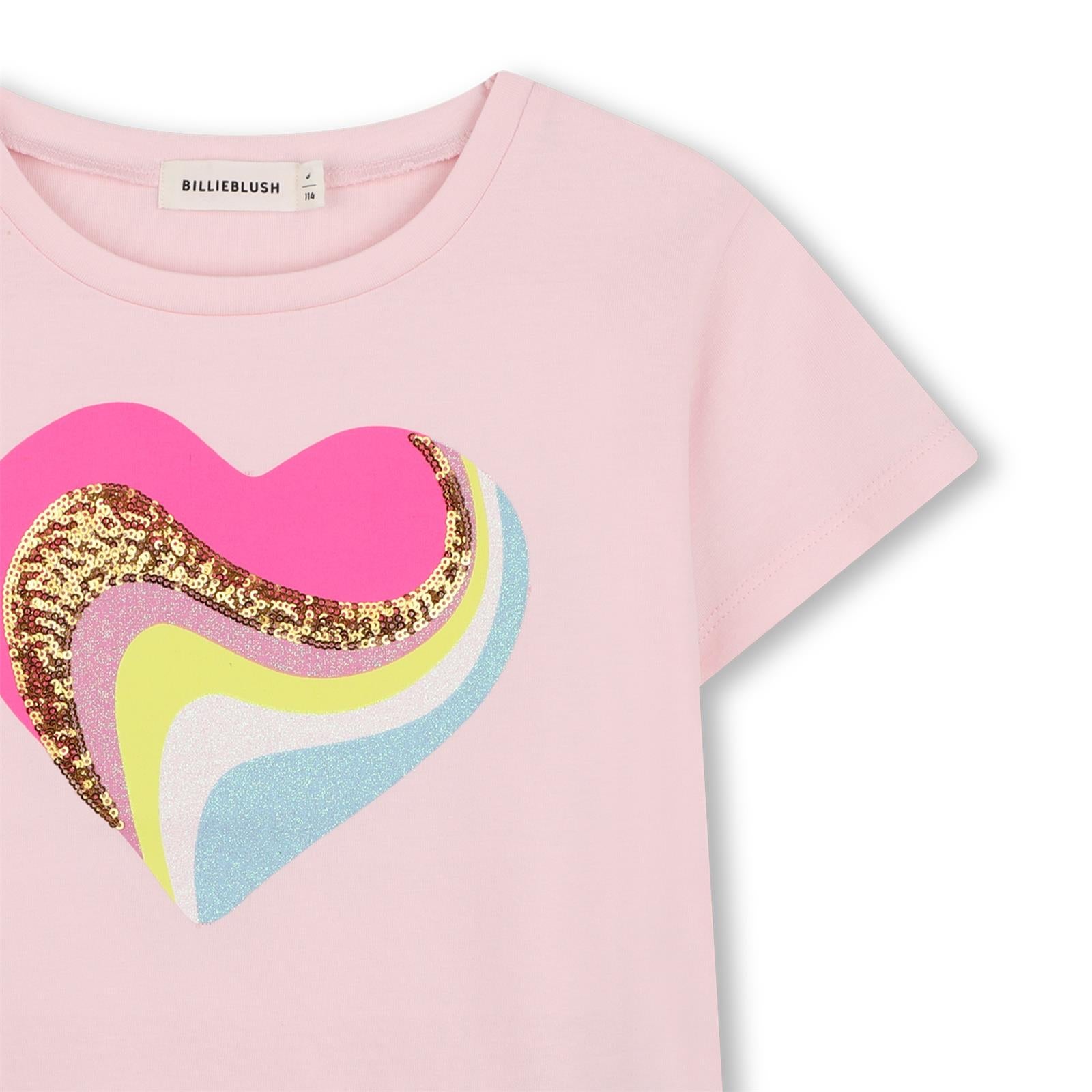 Billieblush Girls Pink Heart Top