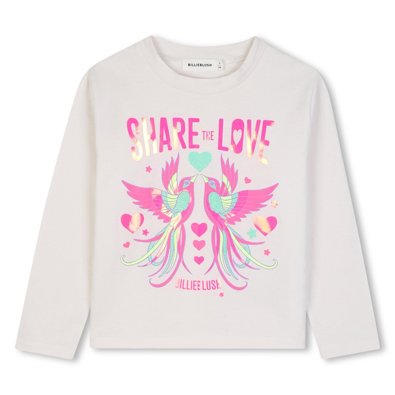 Billieblush Girls Long Sleeved Ivory Top