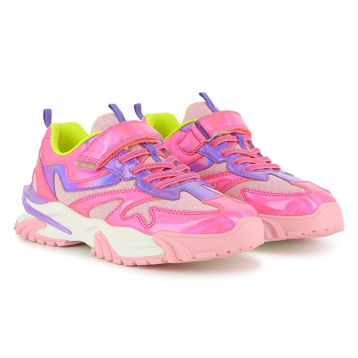 Billieblush Girls Metalic Pink Purple Trainers