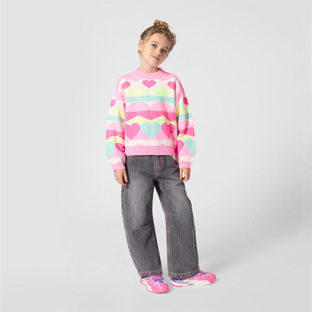 Billieblush Girls Metalic Pink Purple Trainers