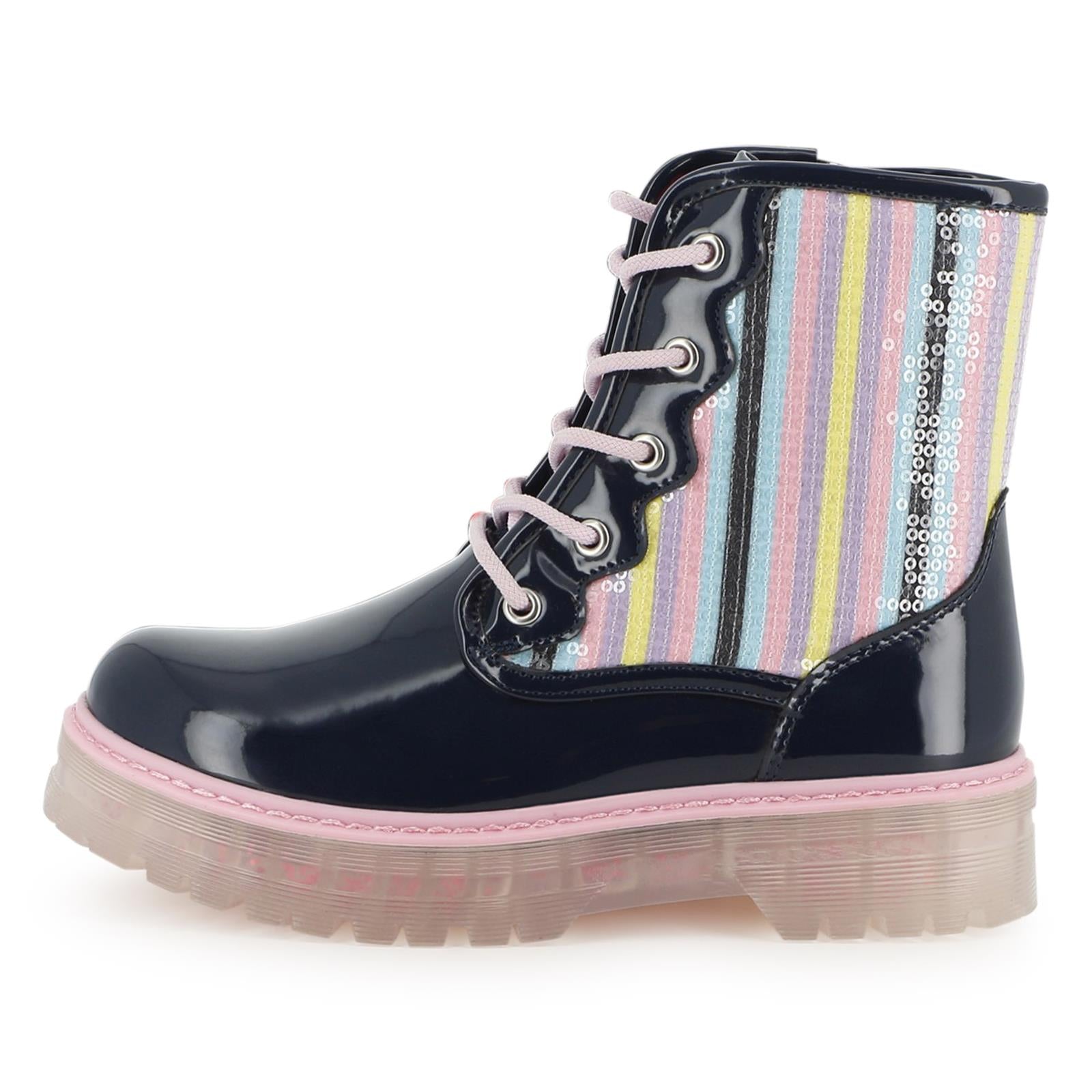 Billieblush Girls Navy Sequin Boots