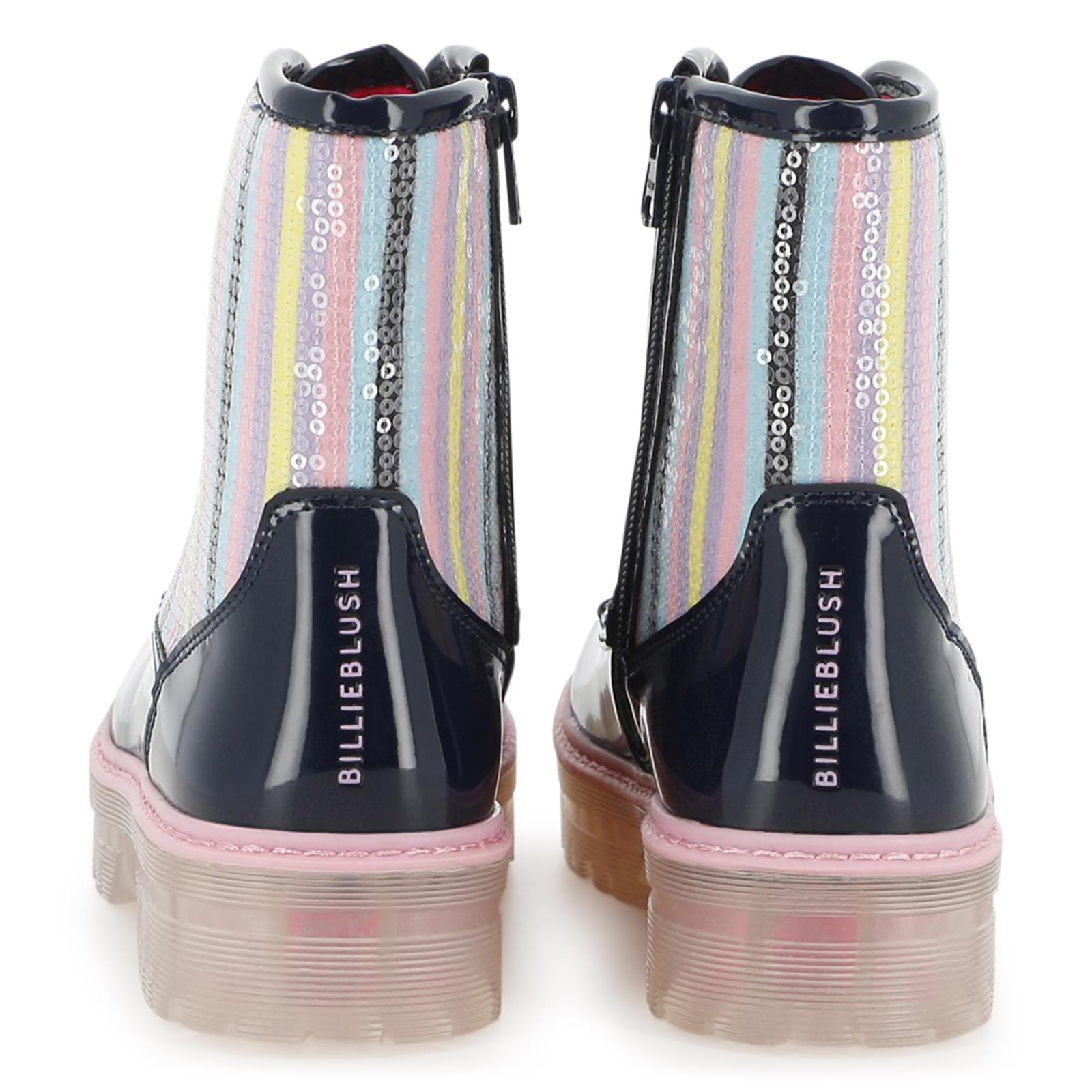 Billieblush Girls Navy Sequin Boots
