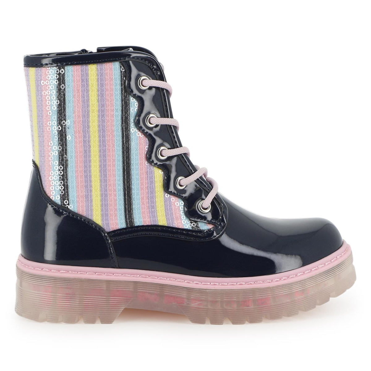 Billieblush Girls Navy Sequin Boots