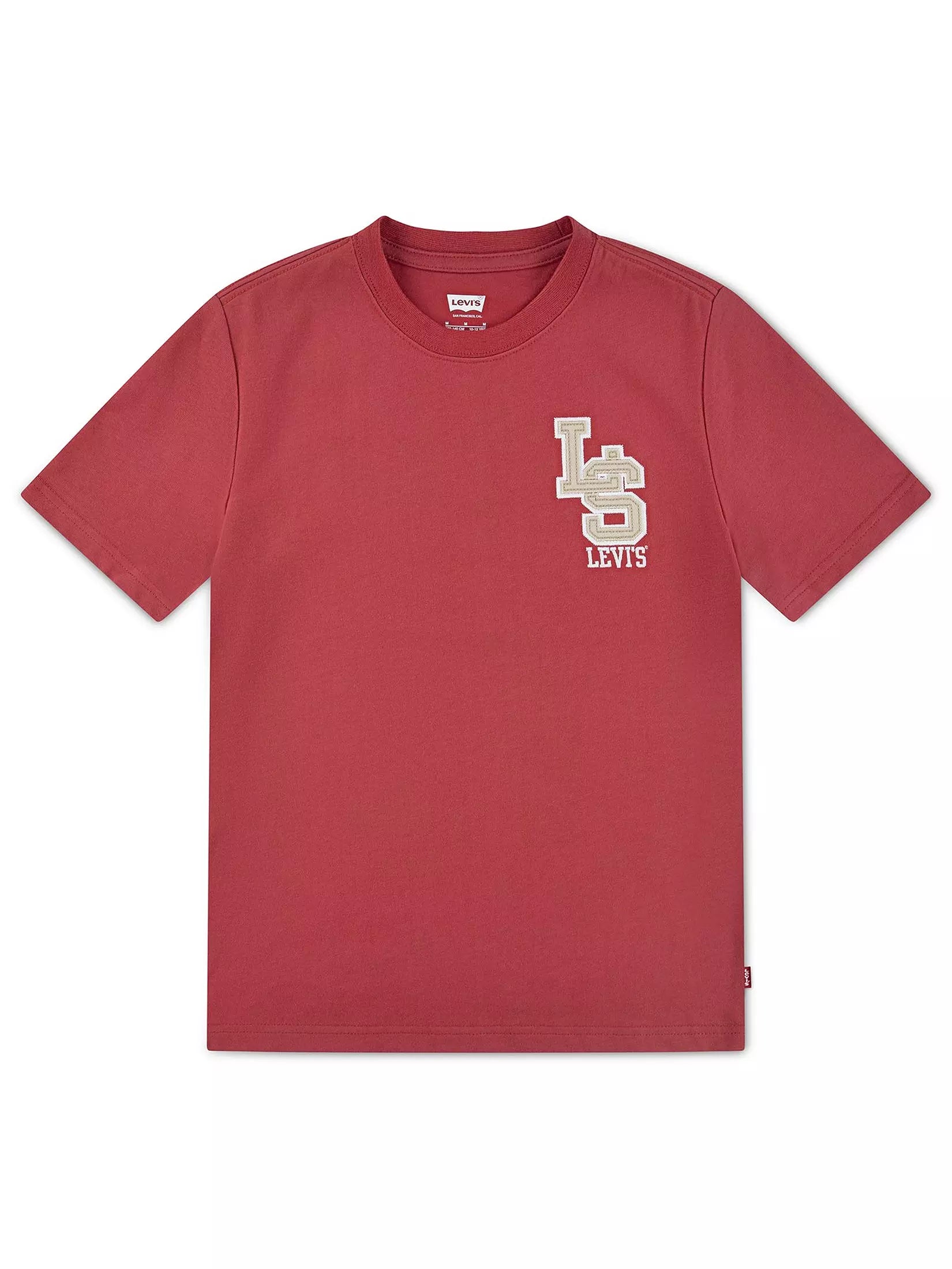 Levis Boys Red Short Sleeved T-Shirt